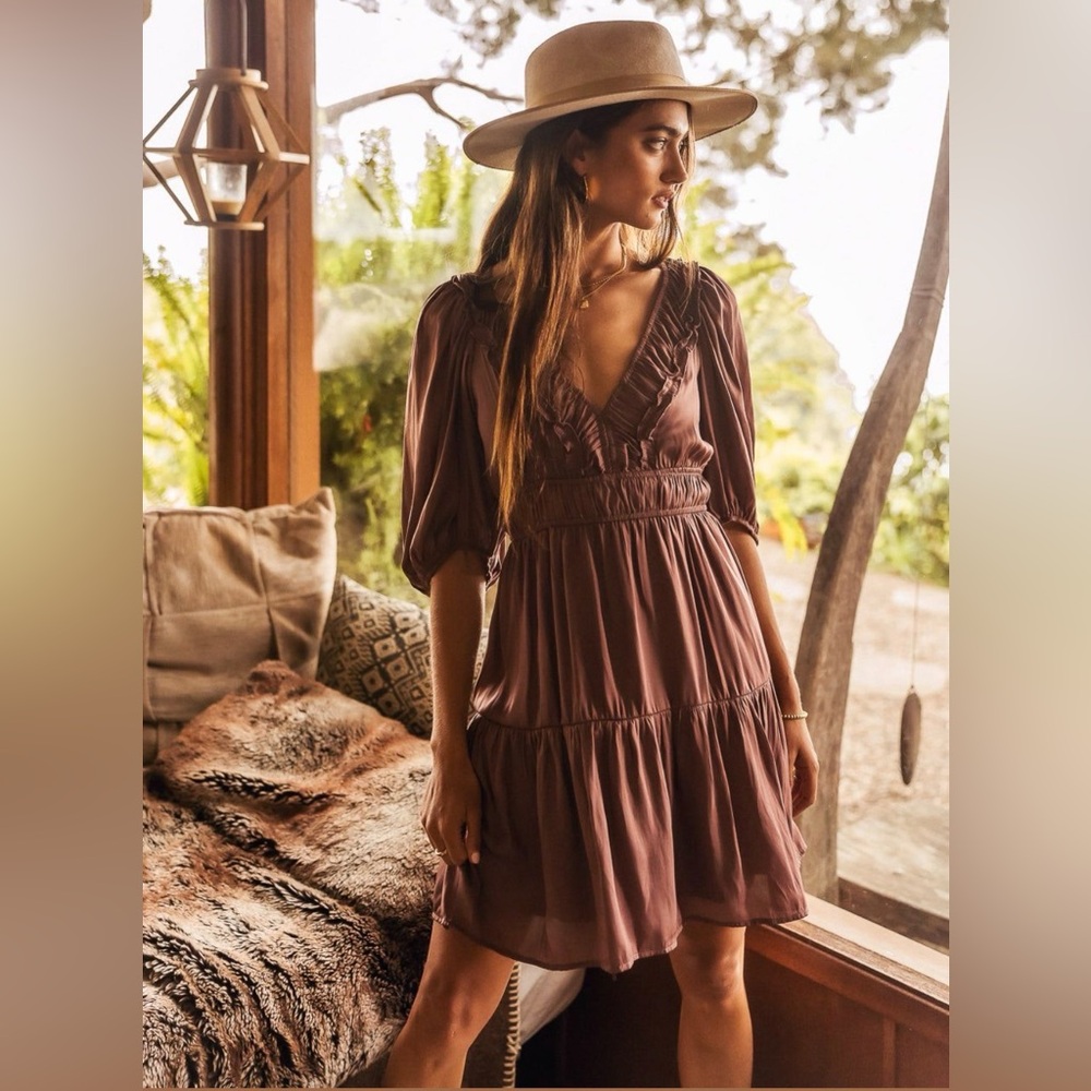 Bohme Purple Mini Dress